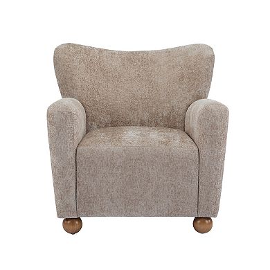 Cozy Wingback Fabric Armchair by Christopher Knight Home