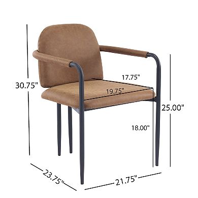 Xekio Dining Chairs with Iron Frame (Set of 2) by Christopher Knight Home