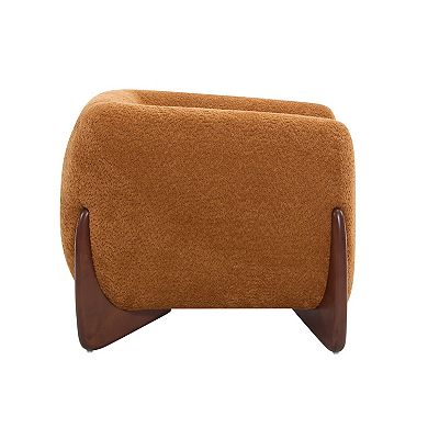 Clara Boucle Upholstered Armchair by Christopher Knight Home