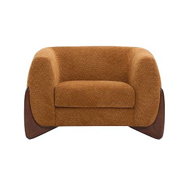 Clara Boucle Upholstered Armchair by Christopher Knight Home