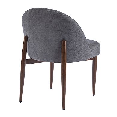 Rider Modern (Set of 2) Chenille Fabric Upholstered Dining Chairs by Christopher Knight Home