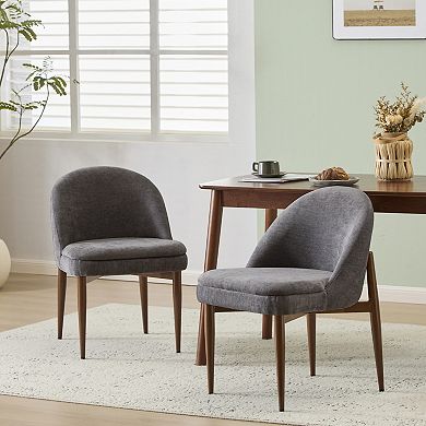 Rider Modern (Set of 2) Chenille Fabric Upholstered Dining Chairs by Christopher Knight Home