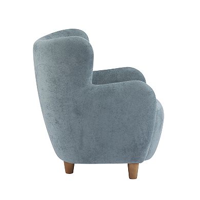 Lucia Velvet Wingback Armchair by Christopher Knight Home