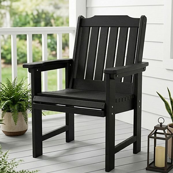 Fortune Candy HDPE Patio Dinning Chair, Heavy Duty 600 LBS, for