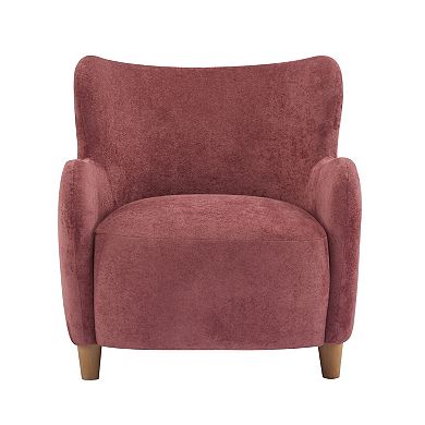 Lucia Velvet Wingback Armchair by Christopher Knight Home