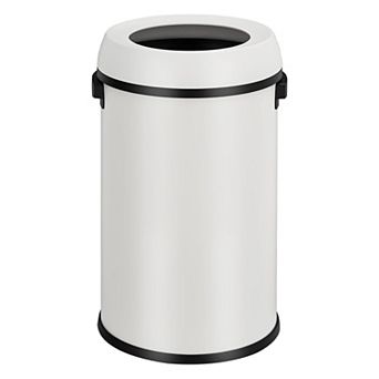 17 Gallon (65L) White Open-Top Trash Can​
