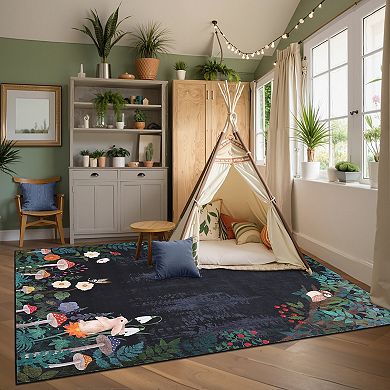 Garvee Fairy Tale Area Rug Ultra Thin & Soft Machine Washable Non Slip Rug for Kids' Room Nursery