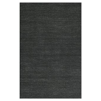 Garvee Solid Plain Texture Area Rug Low Pile Machine Washable Non Slip Mat for Modern Spaces