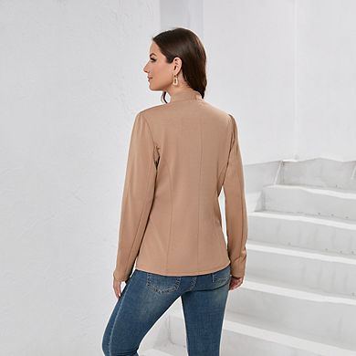 Womens Blazers Casual Loose JacketLong Sleeve Open Front Blazer Work Office Jacket