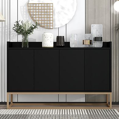 Whisen Modern Sideboard Elegant Buffet Cabinet with Large Storage Space for Dining Room