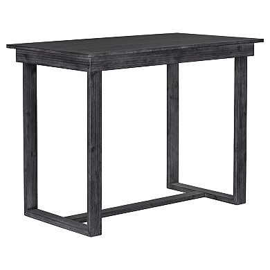 Whisen Farmhouse 5-Piece Compact Counter Height Dining Table Set with 1 Table and 4 Chairs