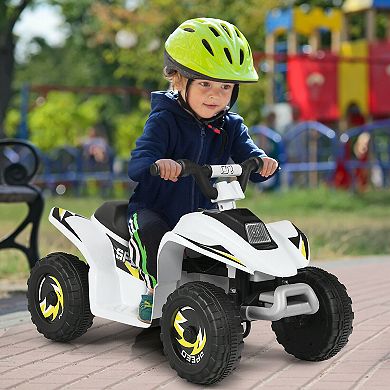 Gymax 6V Kids Electric Quad ATV 4 Wheels Ride On Toy Toddlers Forward & Reverse