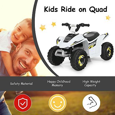 Gymax 6V Kids Electric Quad ATV 4 Wheels Ride On Toy Toddlers Forward & Reverse