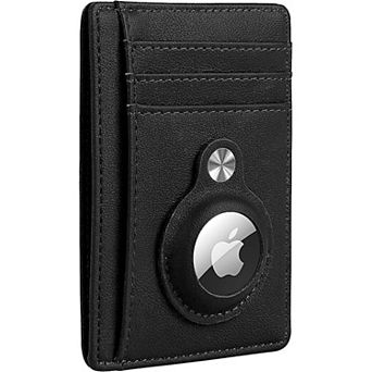 SAHARA- Slim Genuine Leather Wallet Case for Apple AirTag