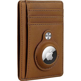SAHARA- Slim Genuine Leather Wallet Case for Apple AirTag