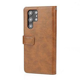 SAHARA - Folio Leather Wallet Case - Samsung Galaxy S22 Ultra