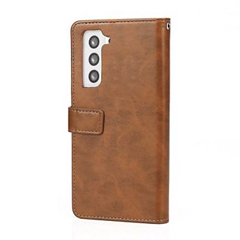 SAHARA - Indy Series Genuine Leather Wallet Case - Samsung Galaxy S23