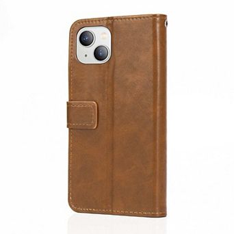 SAHARA - Indy Series Leather Wallet Case - iPhone 14 Plus