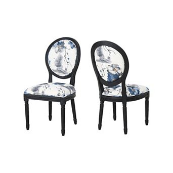 Hiro Traditional Fabric Dining Chairs (Set of 2) by Christopher Knight Home