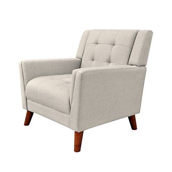 Candace Mid-Century Modern Armchair in Beige by Christopher Knight Home