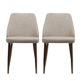 Marlee Mid Century Fabric Dining Chairs (Set of 2) by Christopher Knight Home