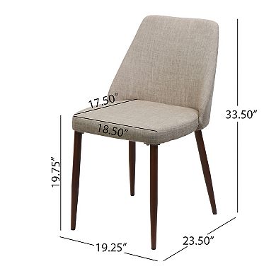 Marlee Mid Century Fabric Dining Chairs (Set of 2) by Christopher Knight Home