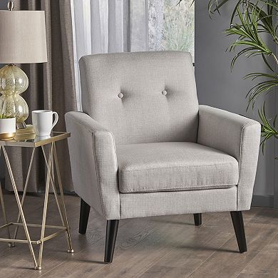 Fairmont Contemporary Fabric Club Chair in Beige by Christopher Knight Home