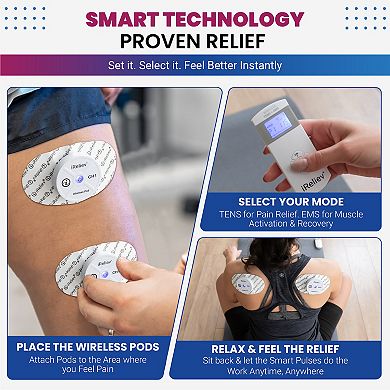 iReliev Therapeutic Wearable System Wireless TENS + EMS