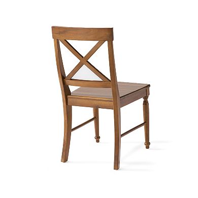Rovie Acacia Wood Dining Chairs (Set of 2) by Christopher Knight Home