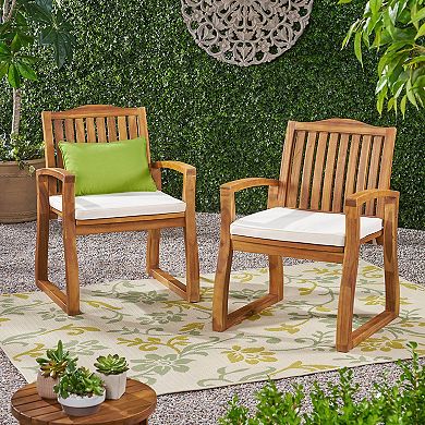 Della Wood Dining Chairs (Set of 2) by Christopher Knight Home