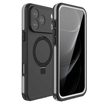 iPhone 17 Pro Max Waterproof Case - MagSafe Kickstand, Integrated Screen & Camera Protection