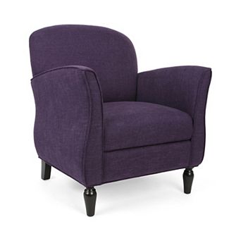 Waverly Fabric Armchair in Purple by Christopher Knight Home