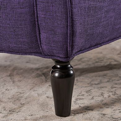 Waverly Fabric Armchair in Purple by Christopher Knight Home