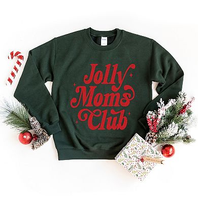 Jolly Mom's Club Distressed - Women's Graphic Sweatshirt