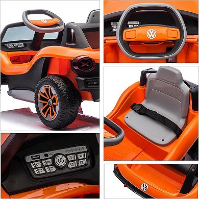Licensed Volkswagen 12V Kids Ride-On Car with Remote Control & Bluetooth