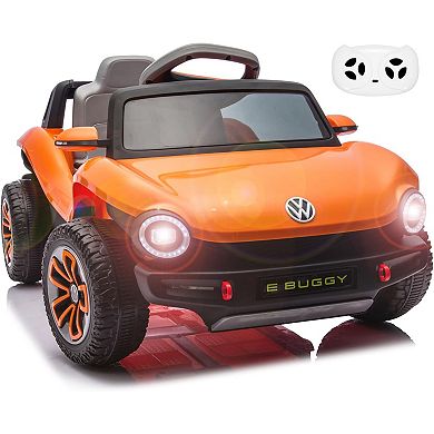 Licensed Volkswagen 12V Kids Ride-On Car with Remote Control & Bluetooth