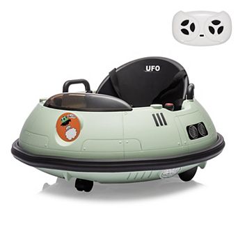 12V Kids Bumper Car with Remote Control, 360° Spin Wheels, Dual Joysticks, 3 Speed ModesRide-On Toy