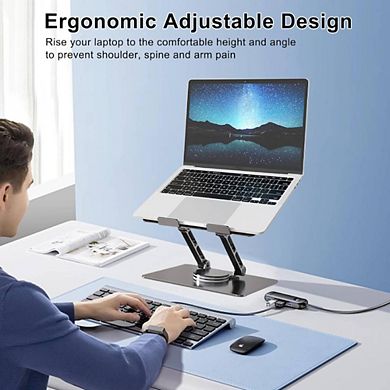 360 Rotating Base Foldable Laptop Stand