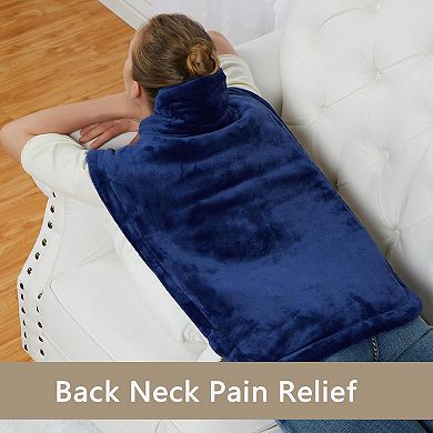 Large Weighted Heating Pad for Neck & Shoulders, 4 Heat Settings with Auto Shut-Off