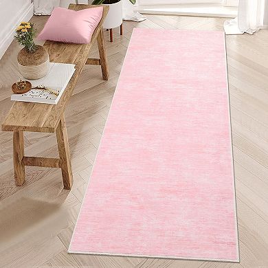 Modern Minimalist Machine Washable Rug Non Slip Low Pile Non-Shedding Foldable Carpet