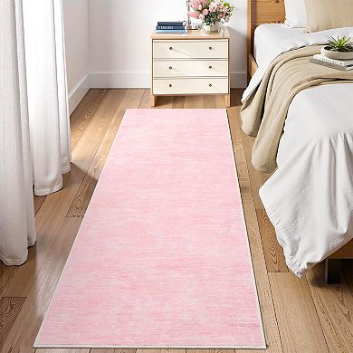 Modern Minimalist Machine Washable Rug Non Slip Low Pile Non-Shedding Foldable Carpet