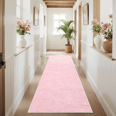 Modern Minimalist Machine Washable Rug Non Slip Low Pile Non-Shedding Foldable Carpet