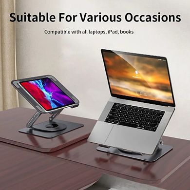 Ergonomic 360° Rotating Laptop Riser Stand