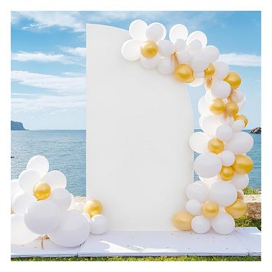 Set of 4 Wedding Arch Cover, Spandex Fitted 2-Sided Backdrop Covers for Arch Stand
