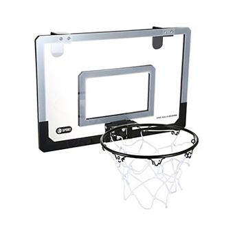 Mini Basketball Hoop Set Over-the-Door Backboard with Breakaway Rim & Pump for Indoor Play
