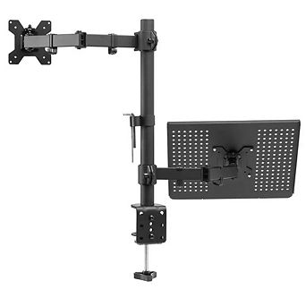Dual Long Arm Adjustable Metal VESA Stand
