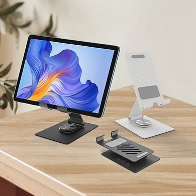 Adjustable Metal Tablet Stand with 360° Rotation