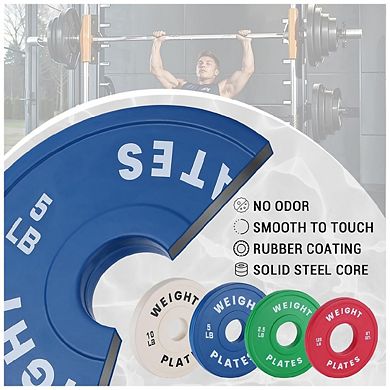 2 In Change Plates 1.25LB 2.5LB 5LB 10LB Fractional Weight Plates,Bumper Plates for Weight Lifting