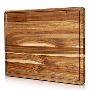 24 x 18 Inch Extra Large Acacia Wood Reversible Cutting Board with Juice Groove