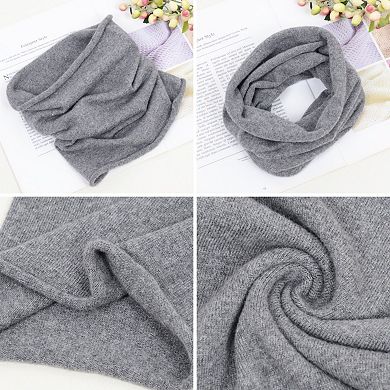 Women's Soft Knit Neck Warmer with Cozy Layered Design 9x17 inches